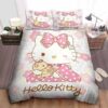 Hello Kitty Wearing Kimono Bed Sheets Duvet Cover Bedding Sets
