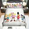 Hey Arnold! Main Characters Digital Illustration Bed Sheets Spread Duvet Cover Bedding Sets