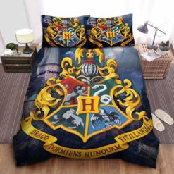 Hogwarts Big Logo Painting Bed Sheets Duvet Cover Bedding Sets