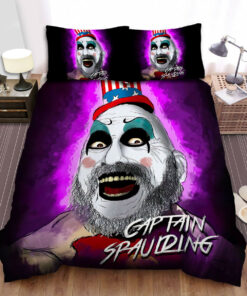 House Of 1000 Corpses (2003) Captain Spaulding Movie Poster Bed Sheets Spread Comforter Duvet Cover Bedding Sets