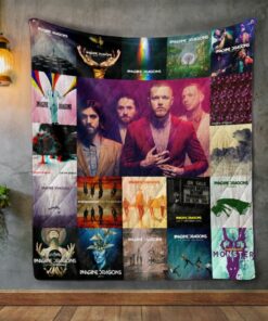 Imagine Dragons Style Two Album Covers Quilt Blanket