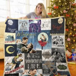 Its A Wonderful Life Poster Quilt Blanket Ver 3