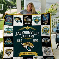 Jacksonville Jaguars Quilt Blanket Ver 17
