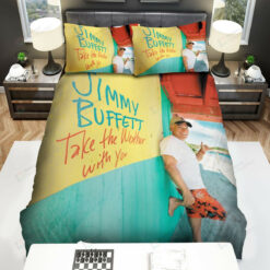 Jimmy Buffett Album Cover Take The Weather With You Bed Sheets Spread Comforter Duvet Cover Bedding Sets