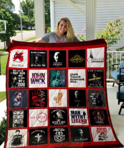 John Wick T-shirts Quilt Blanket