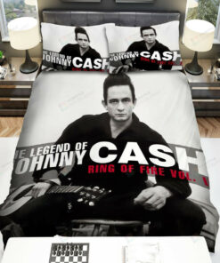 Johnny Cash Ring Of Fire Vol 2 Album Cover Bed Sheets Duvet Cover Bedding Sets