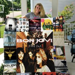 Jon Bon Jovi Band Quilt Blanket For Fans Ver 17