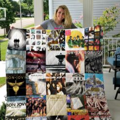 Jon Bon Jovi Band Quilt Blanket For Fans Ver 25