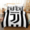 Juventus Soccer Club 3d Logo Duvet Cover Bedding Set