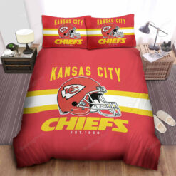 Kansas City Chiefs Nfl Team Duvet Cover Quilt Cover Pillowcase Bedding Set
