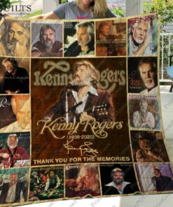 Kenny Rogers 1938-2020 Memory Gifts For Fans Quilt Blanket
