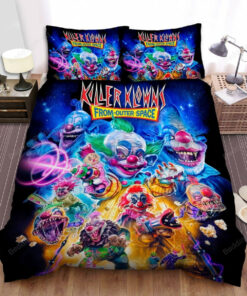 Killer Klowns From Outer Space Movie Poster Iv Photo Bed Sheets Duvet Cover Bedding Sets