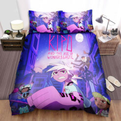 Kipo And The Age Of Wonderbeasts Main Characters Poster Bed Sheets Spread Duvet Cover Bedding Sets