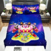 Kirby Robot In Galaxy Bed Sheets Duvet Cover Bedding Sets