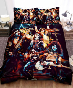 Kiss Performing Painting Bed Sheet Spread Duvet Cover Bedding Sets