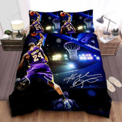 Kobe Bryant Dunking Bed Sheets Duvet Cover Bedding Sets