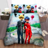 Ladybug & Cat Noir With Tikki And Plagg Photograph Bed Sheets Duvet Cover Bedding Sets