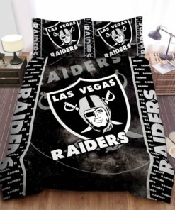 Las Vegas Raiders Bedding Set Custom Name Las Vegas Raiders Duvet Covers