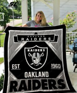 Las Vegas Raiders Quilt Blanket 03