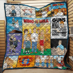 Ll King Of The Hill Collage Quilt Blanket
