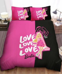 Love Letter And Flower Barbie Bed Sheets Duvet Cover Bedding Sets