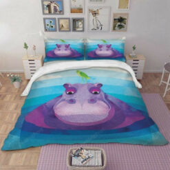 Lovely Hippo Bedding Set Duvet Cover Set (duvet Cover & Pillow Cases)