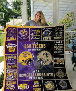 Lsu Tigers Amp New Orleans Saints Quilt Blanket