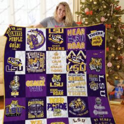 Lsu Tigers Quilt Blanket Ver 03
