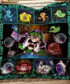 Luigis Mansion Dark Moon Quilt, Gifts For Birthday Christmas