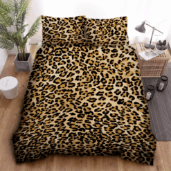 Luxury Leopard Print Bedding Set Bed Sheets Duvet Cover Bedding Sets