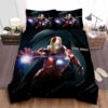 Marvel Iron Man In Damaged Suit Bed Sheets Duvet Cover Bedding Sets