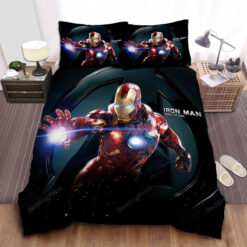 Marvel Iron Man In Damaged Suit Bed Sheets Duvet Cover Bedding Sets