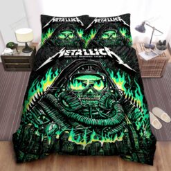 Metallica Glow In The Dark Bed Sheets Duvet Cover Bedding Sets