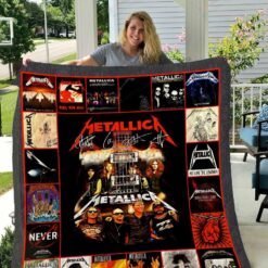 Metallica No Life Till Leather Quilt Blanket Great Customized Gifts For Birthday Christmas Thanksgiving Perfect Gifts For Metallica Lover