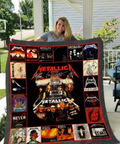 Metallica No Life Till Leather Quilt Blanket Great Customized Gifts For Birthday Christmas Thanksgiving Perfect Gifts For Metallica Lover