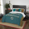Miami Dolphins Bedding Set (duvet Cover & Pillow Cases)