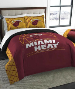 Miami Heat Bedding Set (duvet Cover & Pillow Cases)