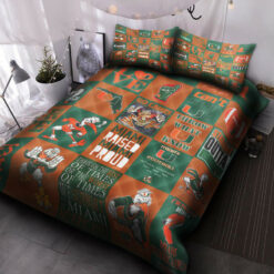 Miami Hurricanes Fan Bedding Set