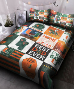 Miami Hurricanes Quilt Bed Set