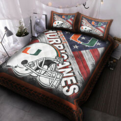 Miami Hurricanes V2 Bedding Set