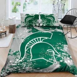 Michigan State Spartans B190947 Bedding Set | Twin,full, ? Queen, King | 1 Duvet Cover, 2 ?