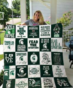Michigan State Spartans Quilt Blanket 02