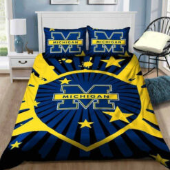 Michigan Wolverines B050978 Bedding Set Sleepy Halloweenand ? Christmas Sale