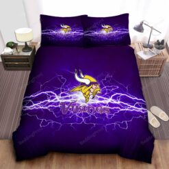 Minnesota Vikings Bed Sheets Spread Duvet Cover Bedding Set