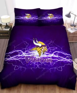 Minnesota Vikings Bed Sheets Spread Duvet Cover Bedding Set