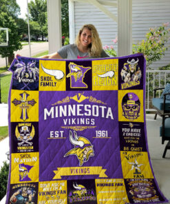 Minnesota Vikings Quilt Blanket 12