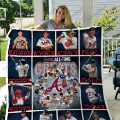 Mlb 8211 Atlanta Braves Quilt Blanket 02