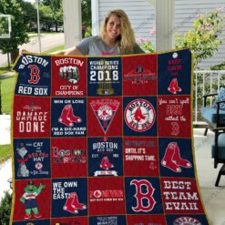 Mlb 8211 Boston Red Sox 25 Quilt Blanket