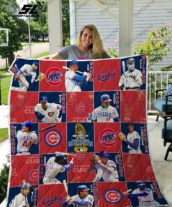 Mlb 8211 Chicago Cubs Quilt Blanket 03