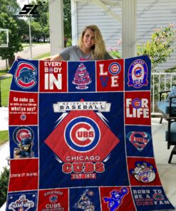Mlb 8211 Chicago Cubs Quilt Blanket